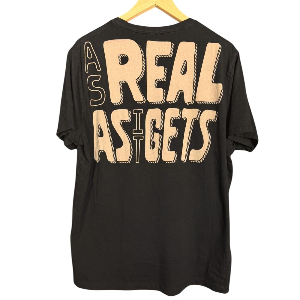 Chipotle As Real As it Gets Employee T-Shirt Loomstate Unisex - Size L
